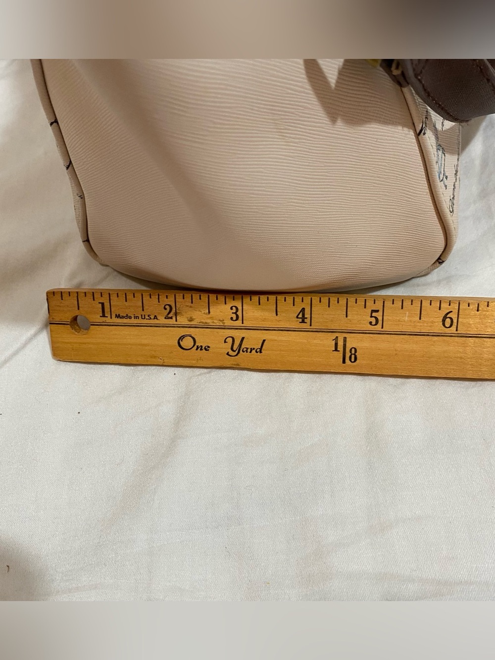 Disney Loungefly Alice in Wonderland Tan & Cream Crossbody Satchel READ - Picture 13 of 14